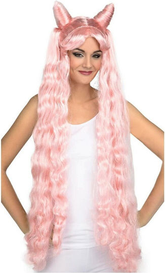 Carnival Wig Curly Pink