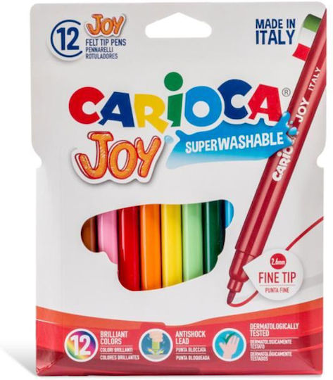 Carioca Joy Lavabili Markere de Desen 2.6mm Set 12buc