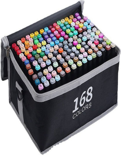 Double Sided Highlights Drawing Markers Double Tip Set 168pcs