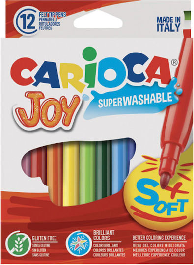 Carioca Joy Lavabili Markere de Desen 2.6mm Set 12buc
