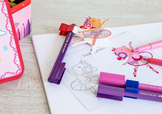 Faber-Castell Connector Μαρκαδόροι Ζωγραφικής Λεπτοί Σετ 33 χρώματα