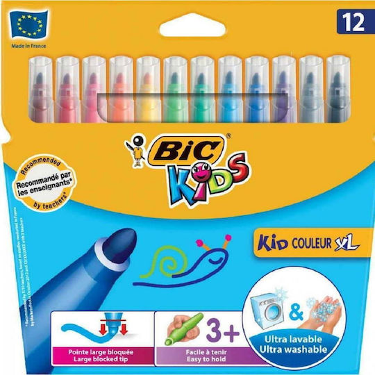 Флумастери XL Дебели 12бр 828966 Bic Kids