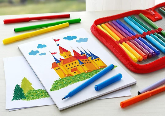 Faber-Castell Lavabili Markere de Desen Set 50buc