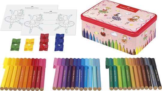 Faber-Castell Connector Μαρκαδόροι Ζωγραφικής Λεπτοί Σετ 33 χρώματα