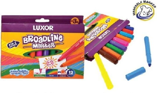 Luxor Luxor Jumbo Zeichenmarker Dicke Set 12Stück