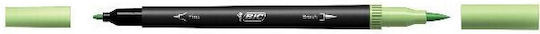 BIC Intensity Dual Tip Pastel Μαρκαδόροι Ζωγραφικής 0.7mm Λεπτοί, με Διπλή Μύτη Σετ 6 χρώματα με Εύκαμπτη Άκρη Πινέλου