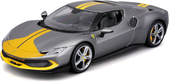 Bburago Αυτοκινητάκι 1:18 Grey-Yellow Ferrari 296 GTB Assetto Fiorano 2022