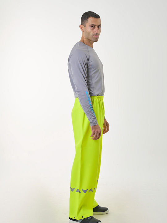 Anorak Way R Ανδρικό Αδιάβροχο Παντελόνι Μηχανής Fluo Yellow