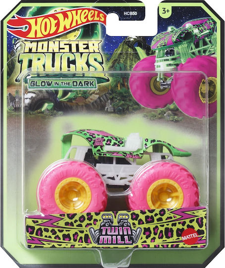 Hot Wheels Toy Car Monster Truck Monster Trucks Glow in Dark Twin Mill for 3++ Years