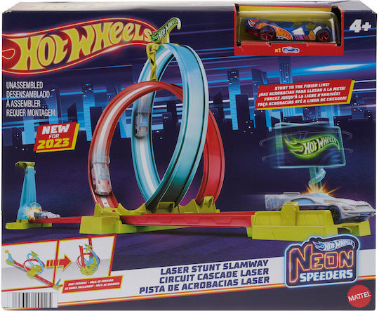 Hot Wheels Stunt Πίστα Neon Speeders Laser Stunt Slamway για 4+ Ετών
