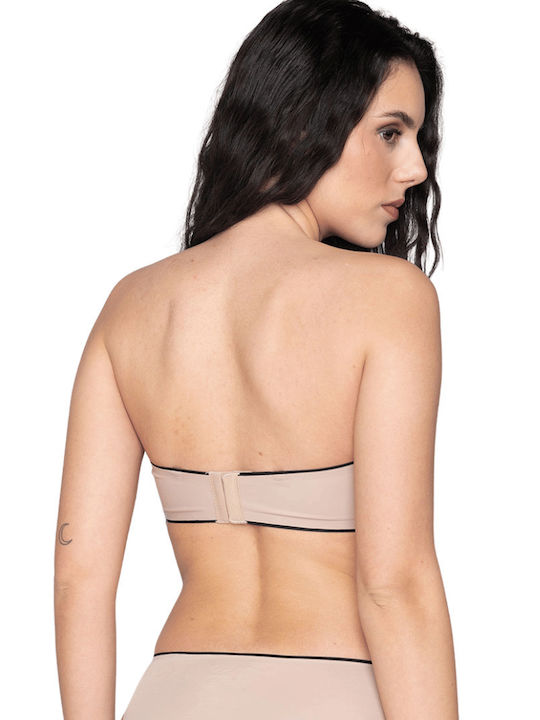 Luna Miracle One Push Up Strapless Bra Underwire Bez-Grey