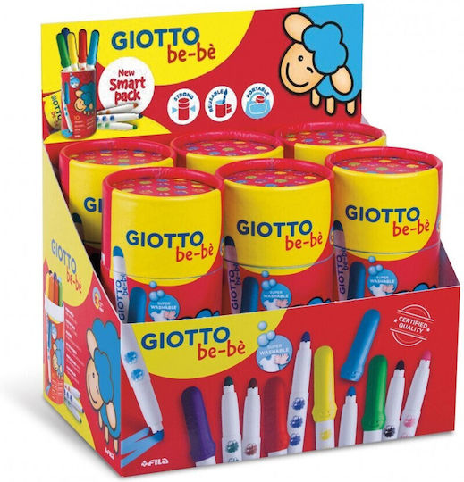 Giotto Bebe Washable Drawing Markers 5mm Set 10pcs