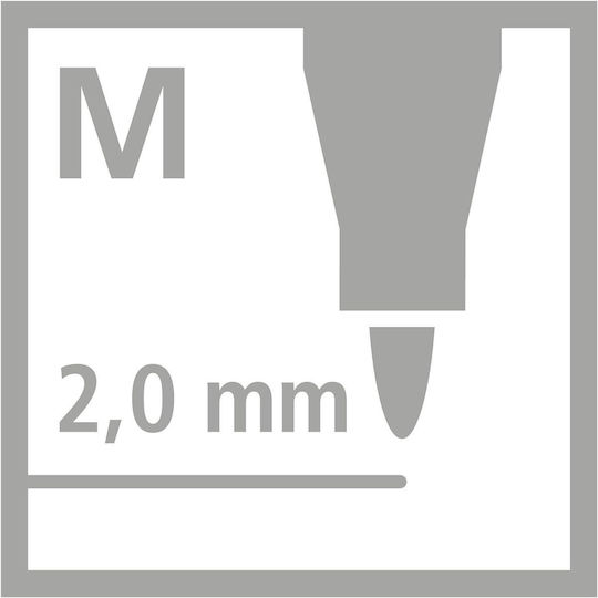 Stabilo Power Marker cu Vârf Mediu 24 Buc 208582