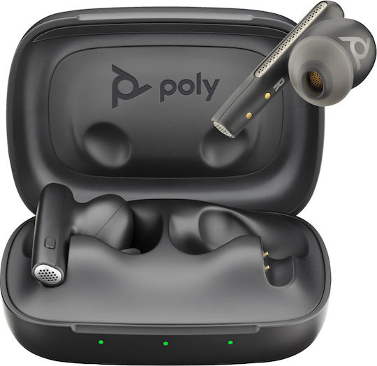 Poly Voyager Free 60 UC In-ear Bluetooth Handsfree Earphones with Charging Case Black