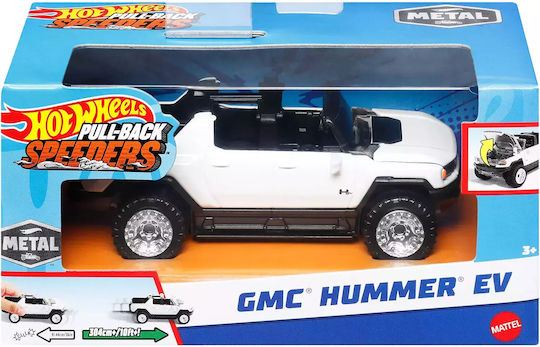 Hot Wheels GMC Hummer EV Toy Car 1:43 Pull Back GMC Hummer EV White for 3++ Years