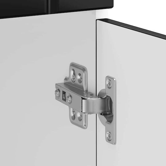 Lucca Dulap pentru Chiuvetă Negru 80x46x81.5buc