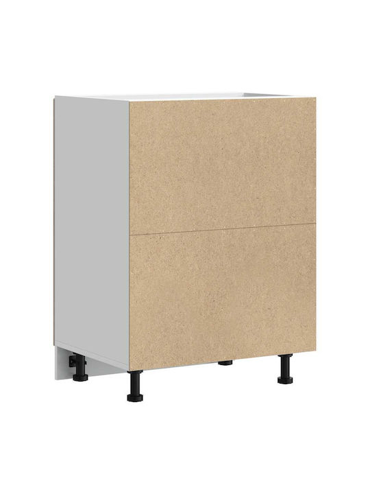 Lucca Dulap pentru Chiuvetă Sonoma Oak 60x46x81.5buc