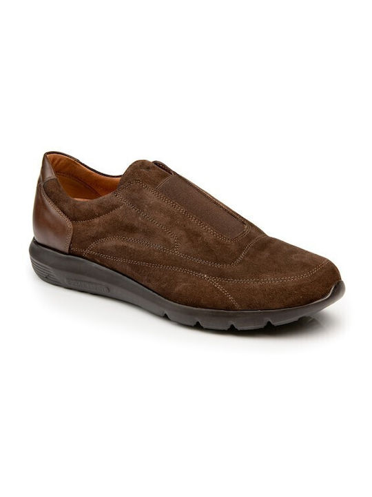 Boxer Men's Leather Casual Shoes Brown