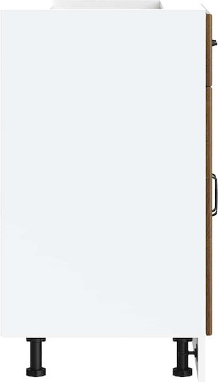 Lucca Dulap pentru Chiuvetă Brown Oak 60x46x81.5buc