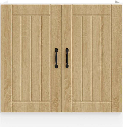 Lucca Ντουλάπι Νεροχύτη Sonoma Oak 80x46x81.5εκ.