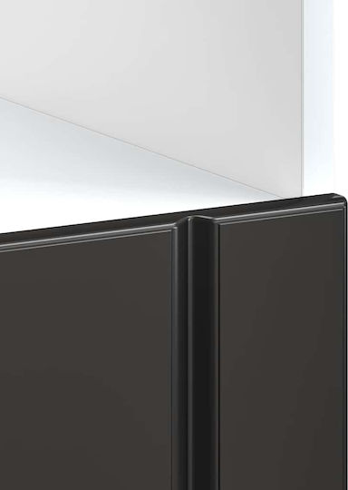 Lucca Dulap Inferior pentru Cuptor Negru 60x46x81.5buc