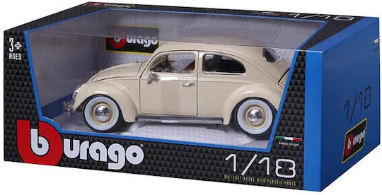 Bburago Volkswagen Car Kafer-Beetle (1955) Beige 1:18 for 3+ Years