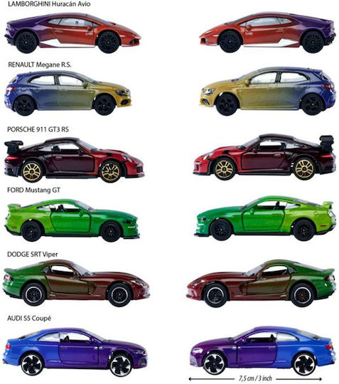 Majorette Color Changers Αυτοκινητάκι 1:64 για 3+ Ετών (Διάφορα Σχέδια) 1τμχ