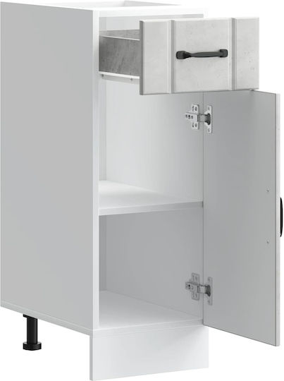 Lucca Dulap pentru Chiuvetă Gri 30x46x81.5buc