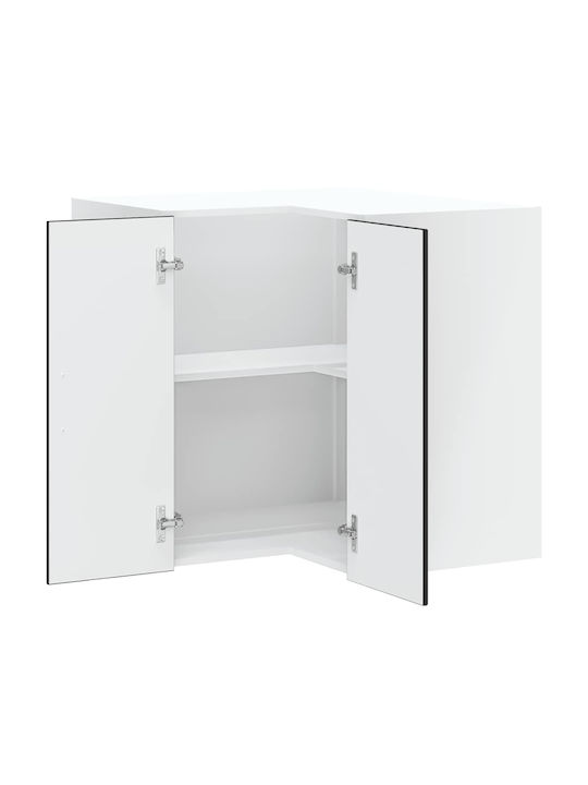 Lucca Corner Cabinet Wall Black 57x57x60pcs