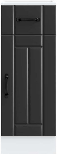 Lucca Dulap pentru Chiuvetă Negru 30x46x81.5buc
