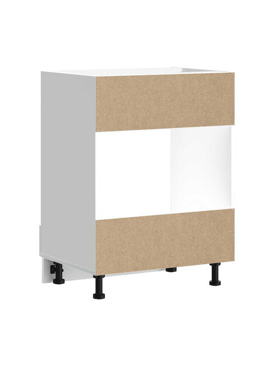 Kalmar Lower Oven Cabinet White 60x46x81.5pcs