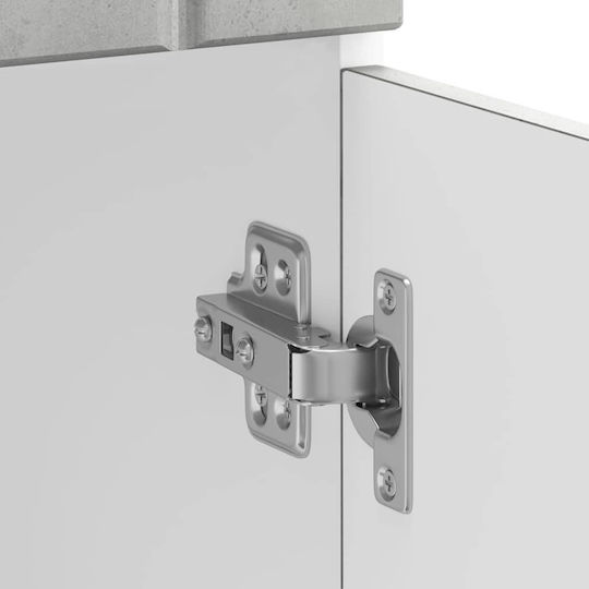 Lucca Dulap pentru Chiuvetă Gri 80x46x81.5buc