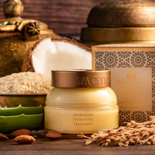 Spa Ceylon White Rice Cream Face Night with Aloe Vera 100gr