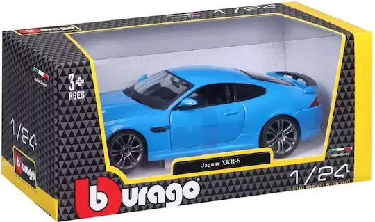 Bburago Jaguar XKR-S Toy Car Blue Scale 1:24 for 3+ Years
