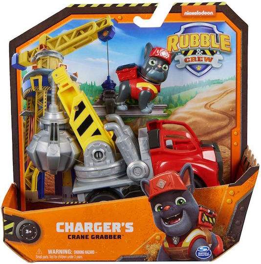 Spin Master Paw Patrol Γερανός Rubble & Crew - Charger's Crane Grabber για 3+ Ετών