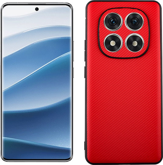 Volte-Tel Carbon Lift Задна корица Силикон Червен (Redmi Note 14 Pro)