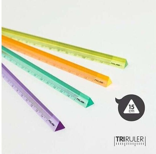Χάρακας Τριγωνικός 15cm 351260lk2 Milan 8411574093015 Nibs Πoptokaλi