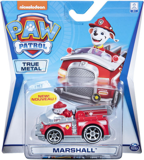 Spin Master Paw Patrol Mașinuță Vehicul Marshall True Metal Roșu 1:55 de Pompieri pentru 3+ Ani