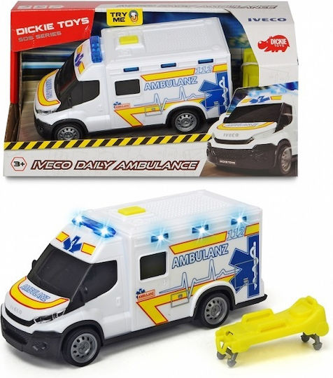 Dickie Mașinuță Ambulanță Cu Sunet și Lumini Ambulanță Pentru 3+ Ani