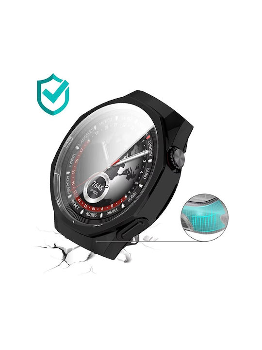 Cele mai bune accesorii 2 în 1 carcasă de protecție neagră Huawei Watch GT5 Pro 46mm