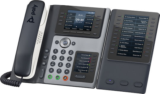 Poly Edge E450 Ενσύρματο Τηλέφωνο IP Μαύρο