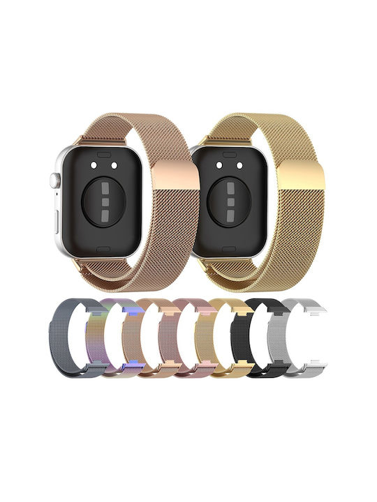 Techsuit Λουράκι Ανοξείδωτο Ατσάλι Ροζ Χρυσό (Huawei Watch Fit 3)