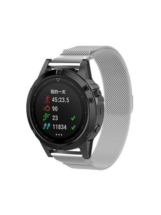 Techsuit Λουράκι Ασημί (Garmin Instinct)