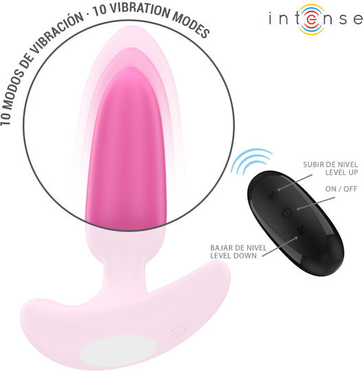 Intense Anal Plug with Wireless Functionality and Vibration Pink