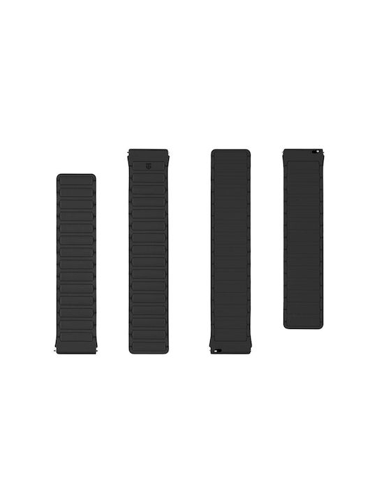 Tactical Armband Silikon Schwarz (Universal 22mm)