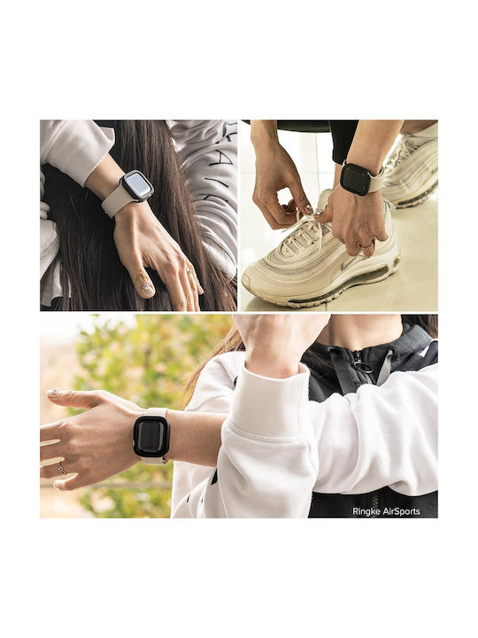 Ringke Silicone Case in Black color for Apple Watch Series 10 (46 mm)