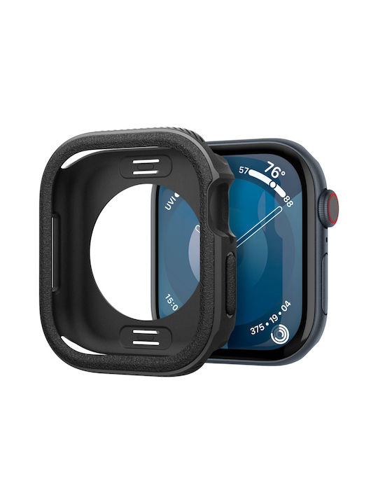 Caseology Vault Θήκη Σιλικόνης σε Μαύρο χρώμα για Apple Watch 10 46mm