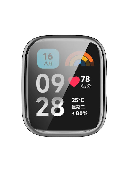 защитна Силиконов Калъф в Сребрист цвят за Redmi Watch 3