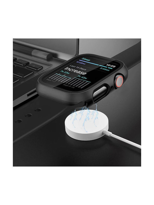 Tech-Protect Defense360 Πλαστική Θήκη με Τζαμάκι σε Διάφανο χρώμα για Apple Watch 10 / 11 (42 Mm)
