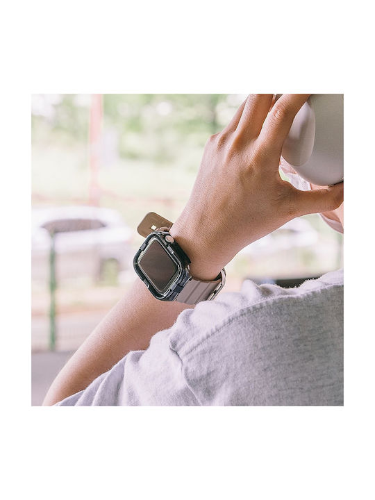 Ringke Fusion Bumper Silicone Case in Black color for Apple Watch 10 (46 mm)